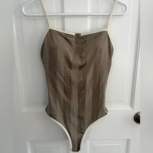 Aerie Tan One Piece Bathing Suit